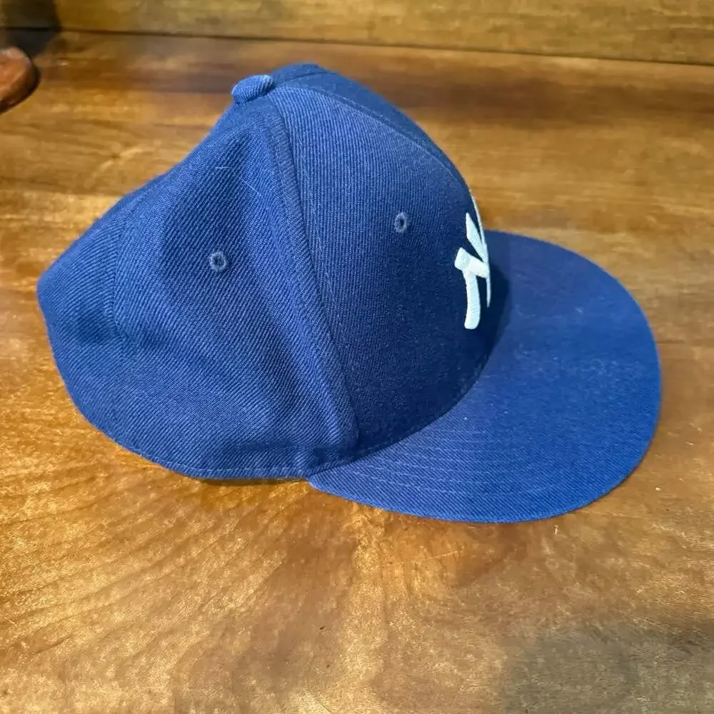 Mishka New York Yankees Fitted Hat Size 7 1/2 Blue Baseball Cap